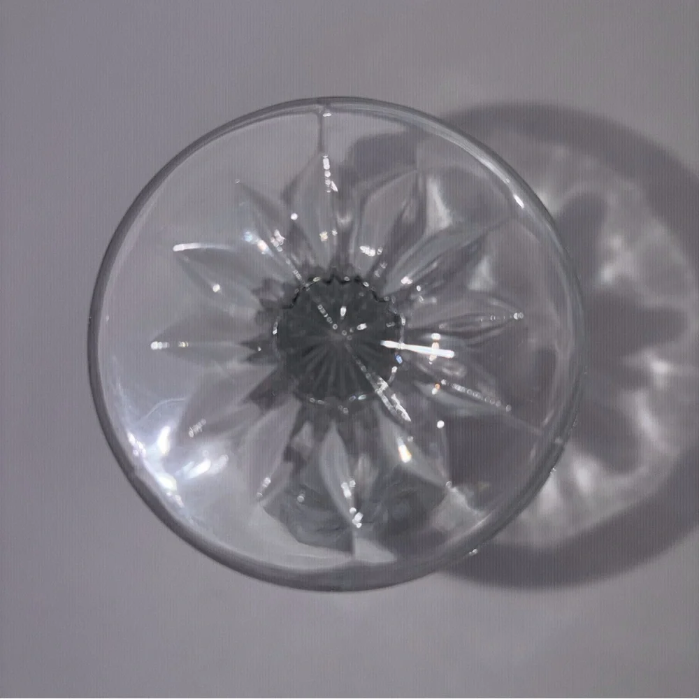Vintage Bohemia Czech Republic Hand Cut Lead Crystal Flower Bud Vase 24% Lead